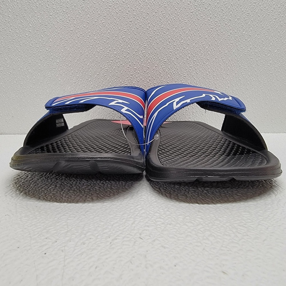 Buffalo Bills NWT Foco NFL Size L Hook & Loop Adjustable Strap Slides Sandal - Picture 2 of 14